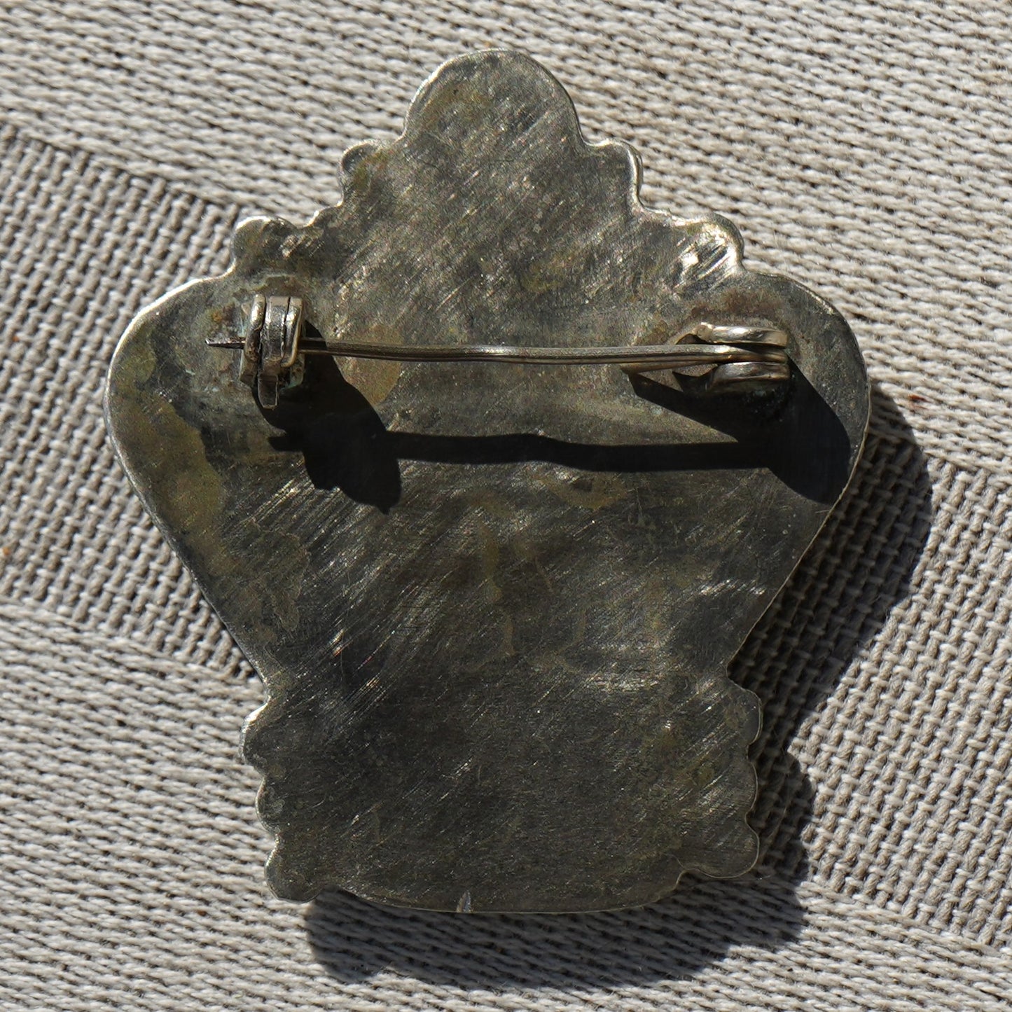 Vintage Navajo Turquoise Sterling Pin