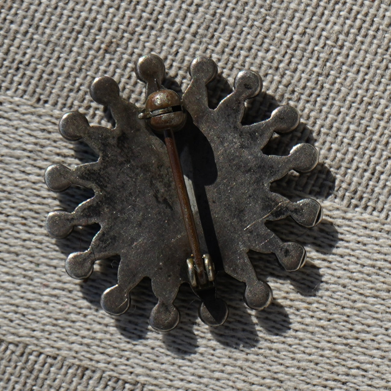 Vintage Zuni Turquoise Pin