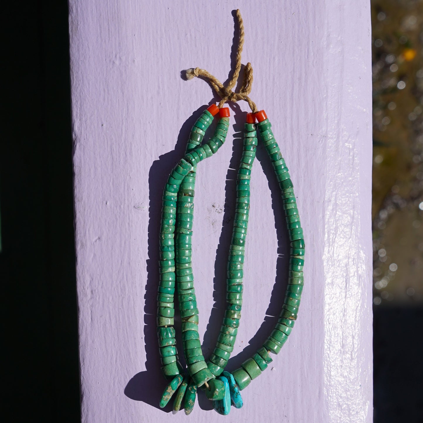 1930's Santo Domingo Green Turquoise Jacla