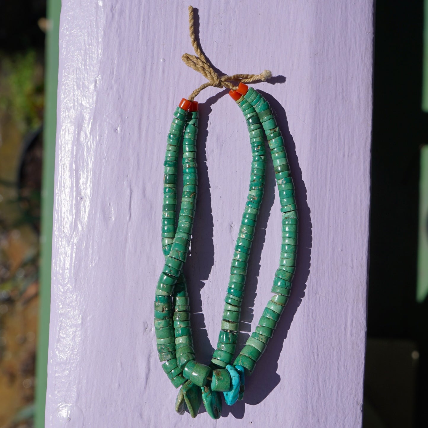 1930's Santo Domingo Green Turquoise Jacla