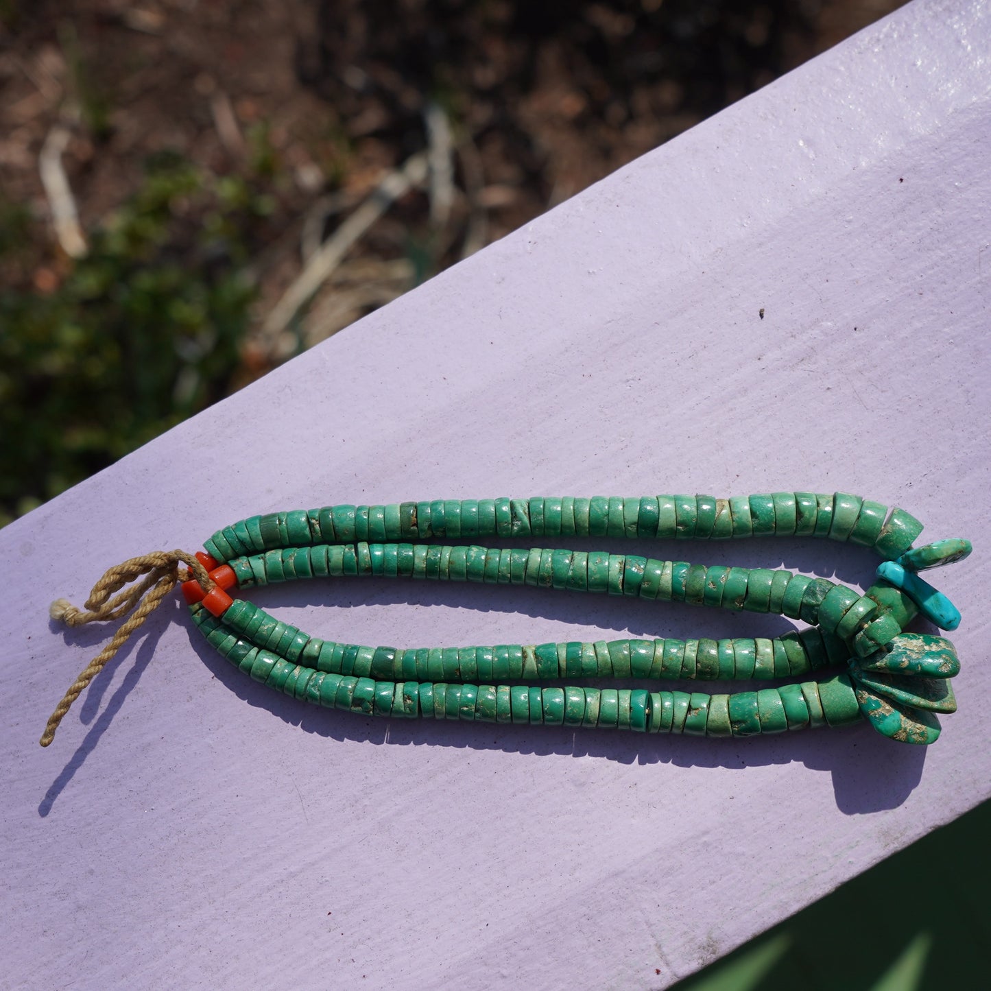 1930's Santo Domingo Green Turquoise Jacla