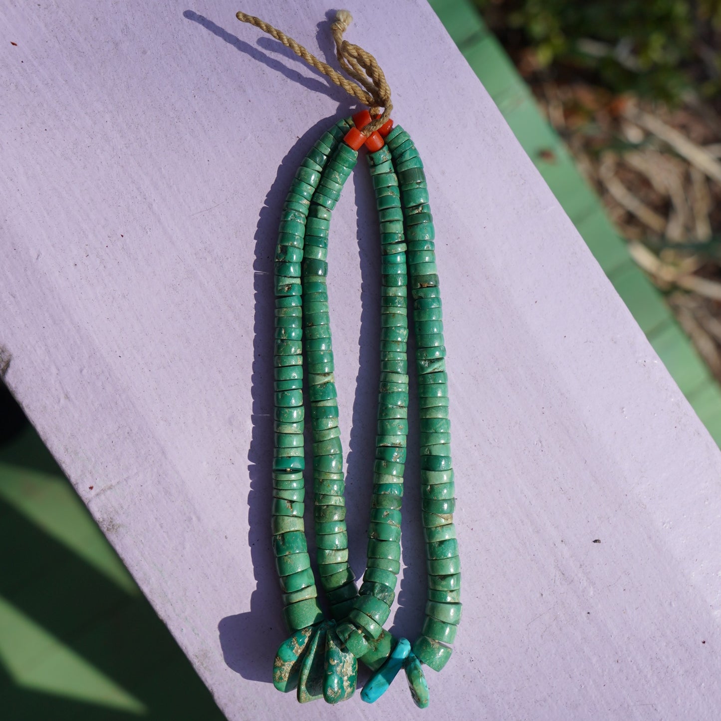 1930's Santo Domingo Green Turquoise Jacla