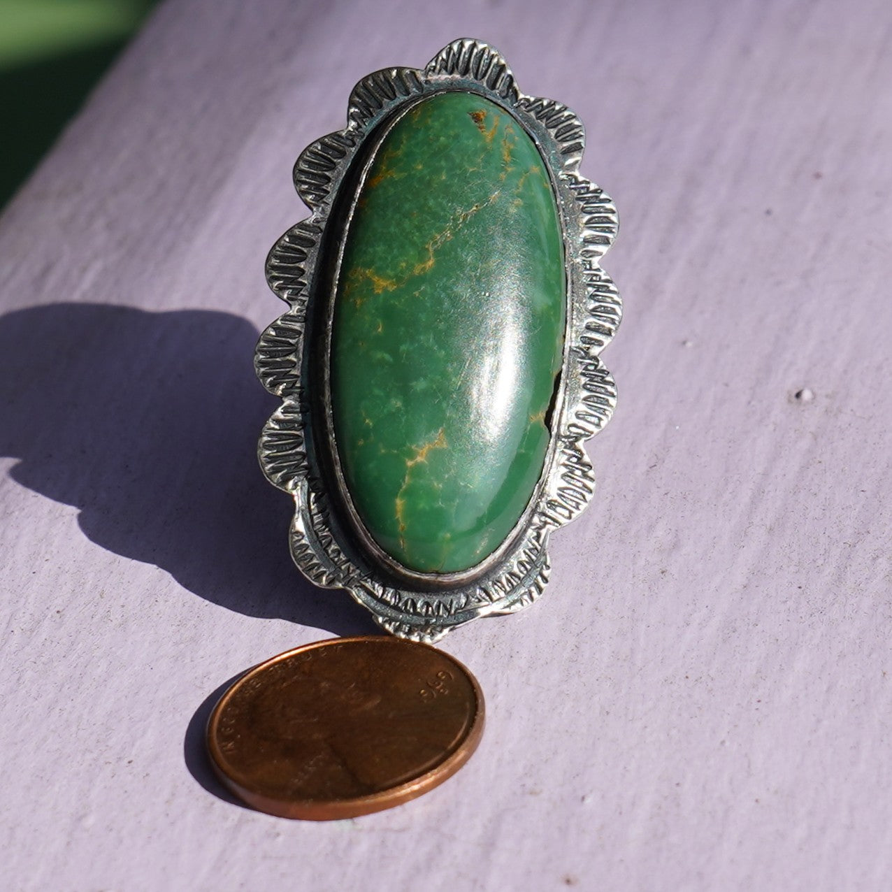 Pilot Mountain Turquoise Vintage Ring Sterling