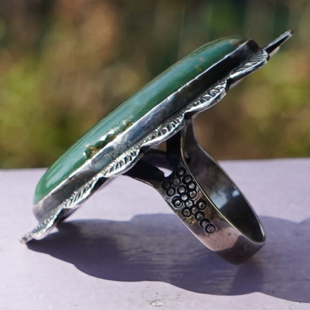 Pilot Mountain Turquoise Vintage Ring Sterling
