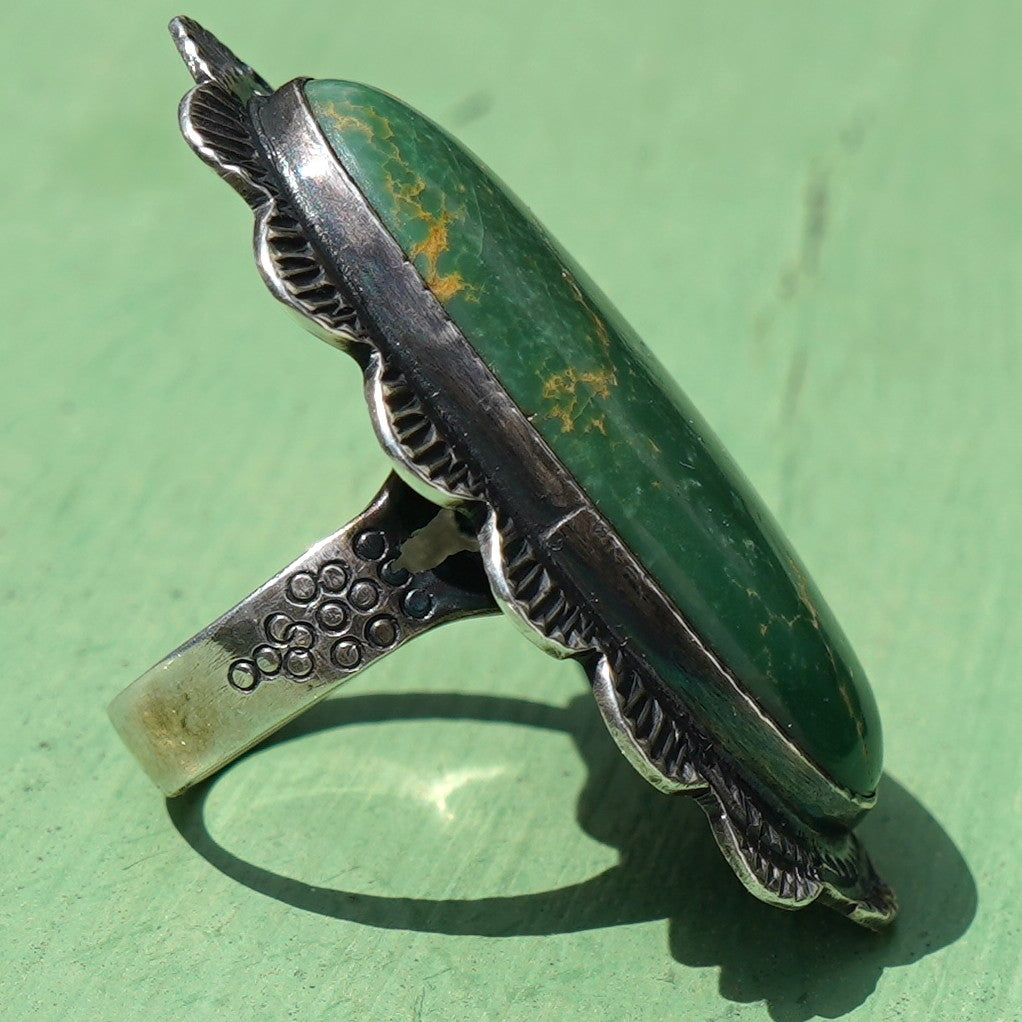 Pilot Mountain Turquoise Vintage Ring Sterling