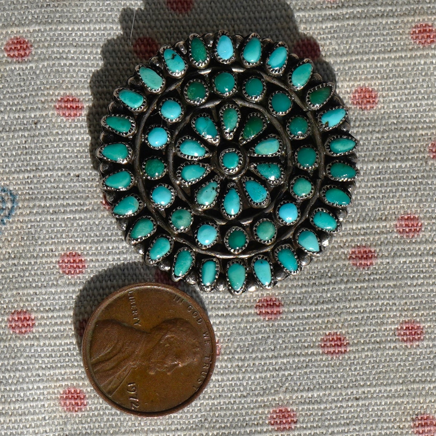Vintage Turquoise Pin