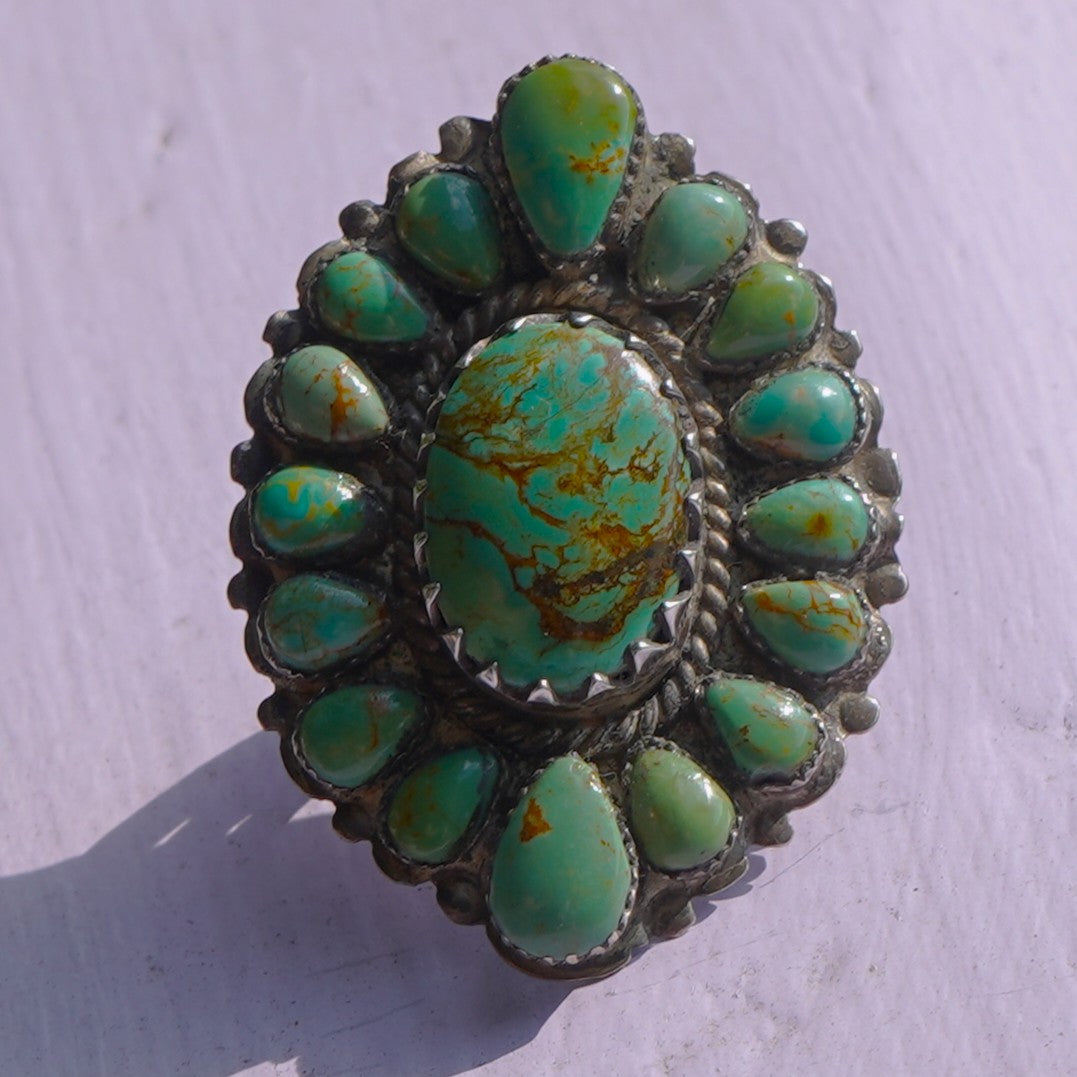 Southwest Style Royston Turquoise Large Ring