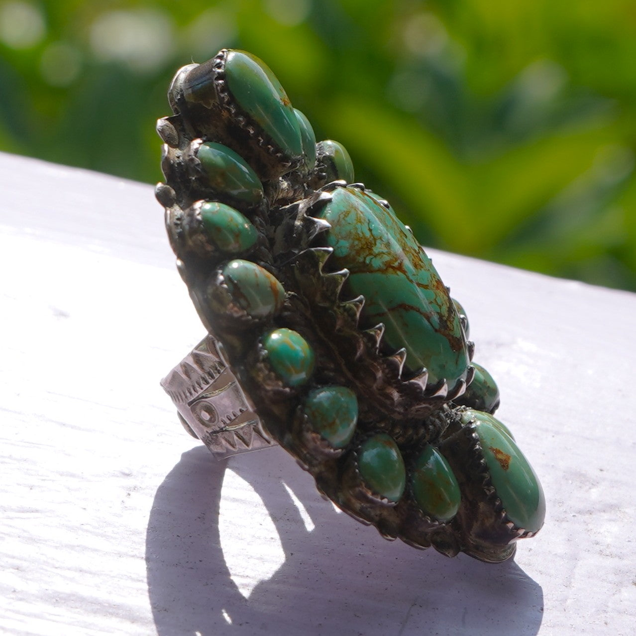 Southwest Style Royston Turquoise Large Ring