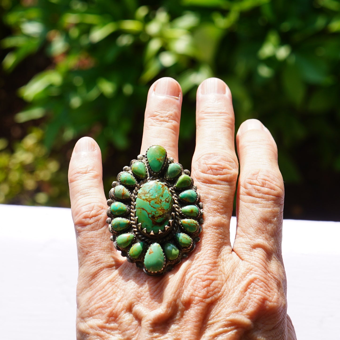 Southwest Style Royston Turquoise Large Ring