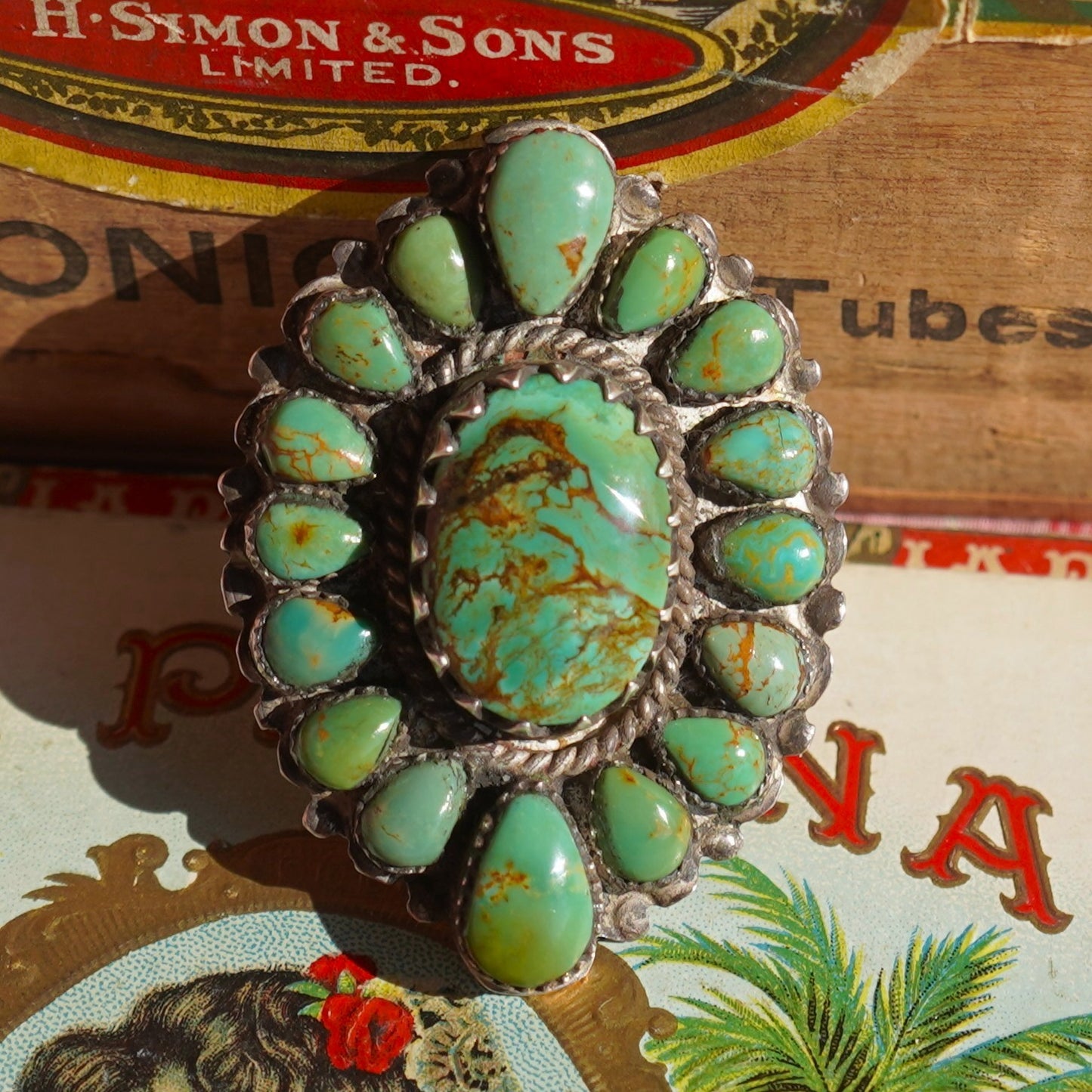 Southwest Style Royston Turquoise Large Ring