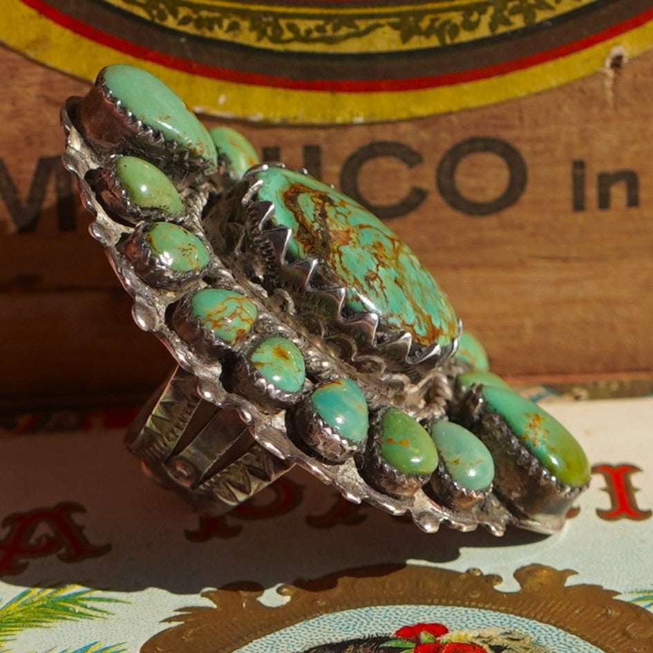 Southwest Style Royston Turquoise Large Ring