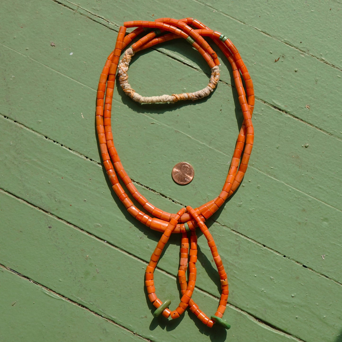 Antique Coral Southwest Style Necklace