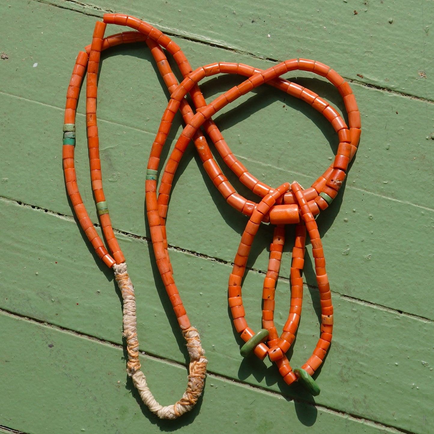 Antique Coral Southwest Style Necklace