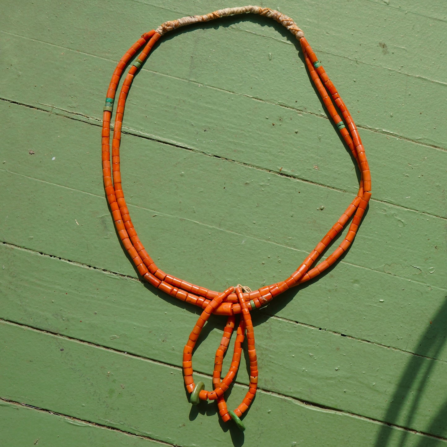Antique Coral Southwest Style Necklace