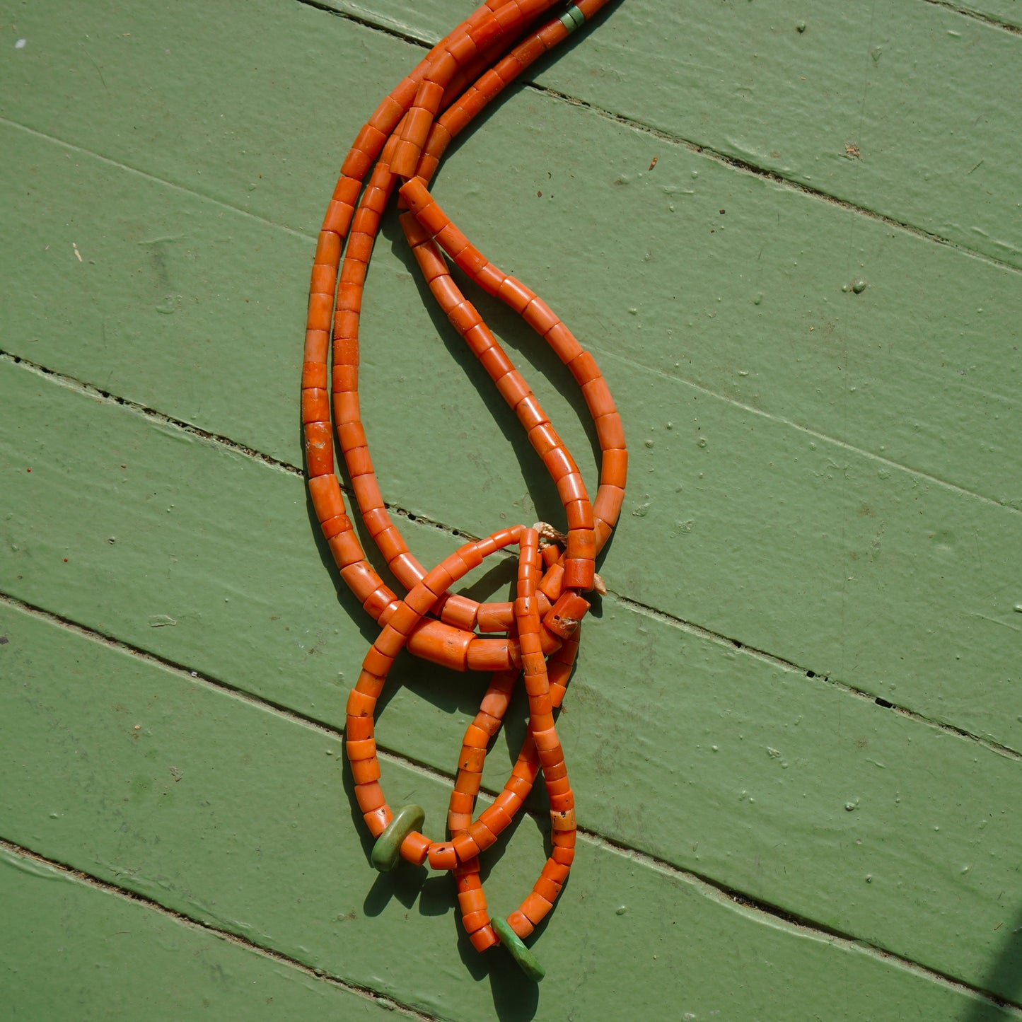 Antique Coral Southwest Style Necklace
