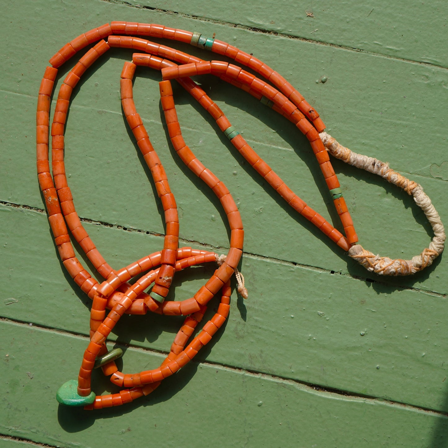Antique Coral Southwest Style Necklace