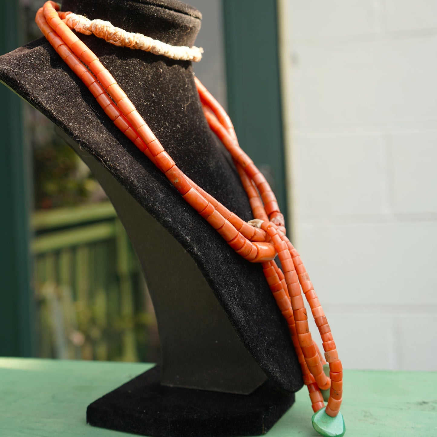 Antique Coral Southwest Style Necklace