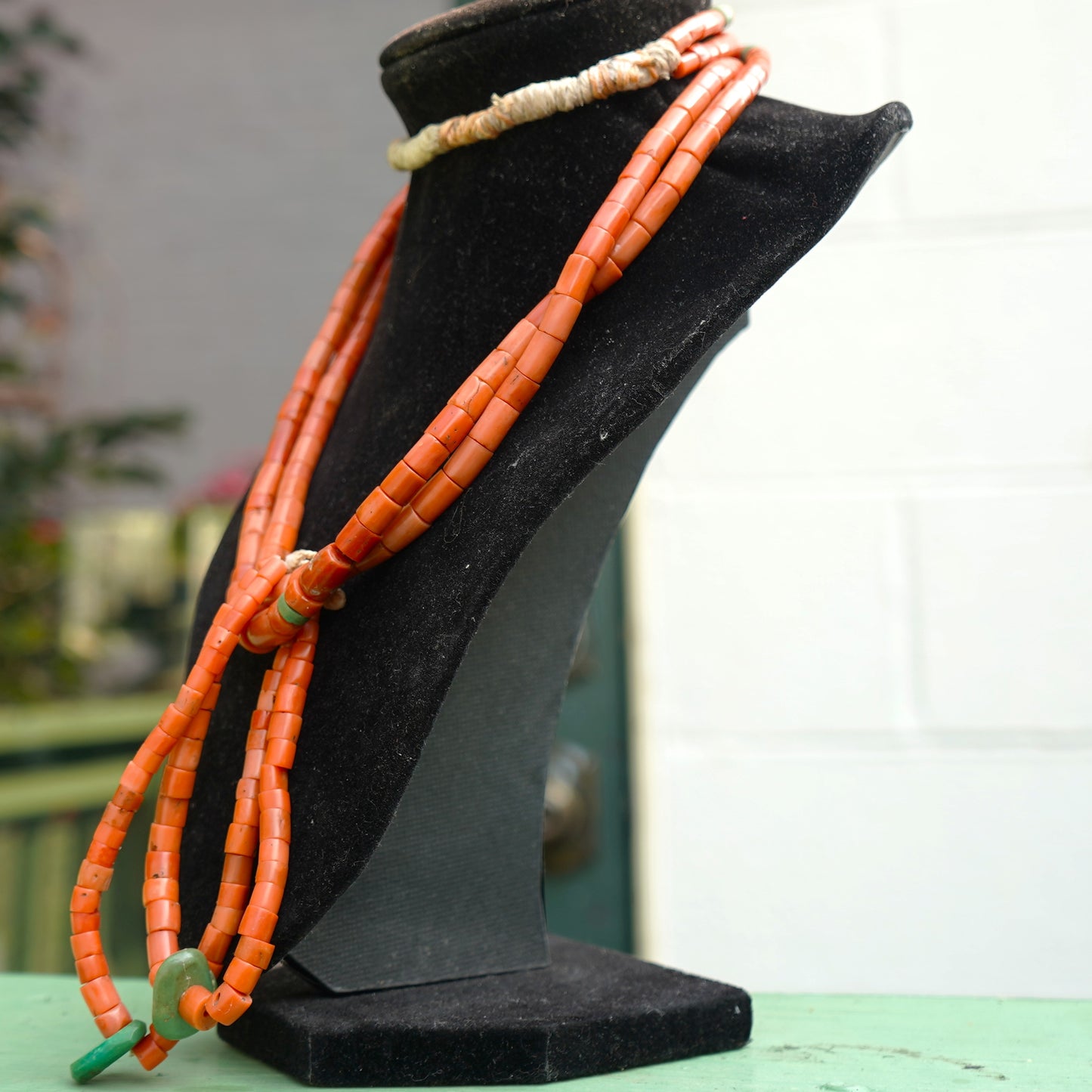 Antique Coral Southwest Style Necklace