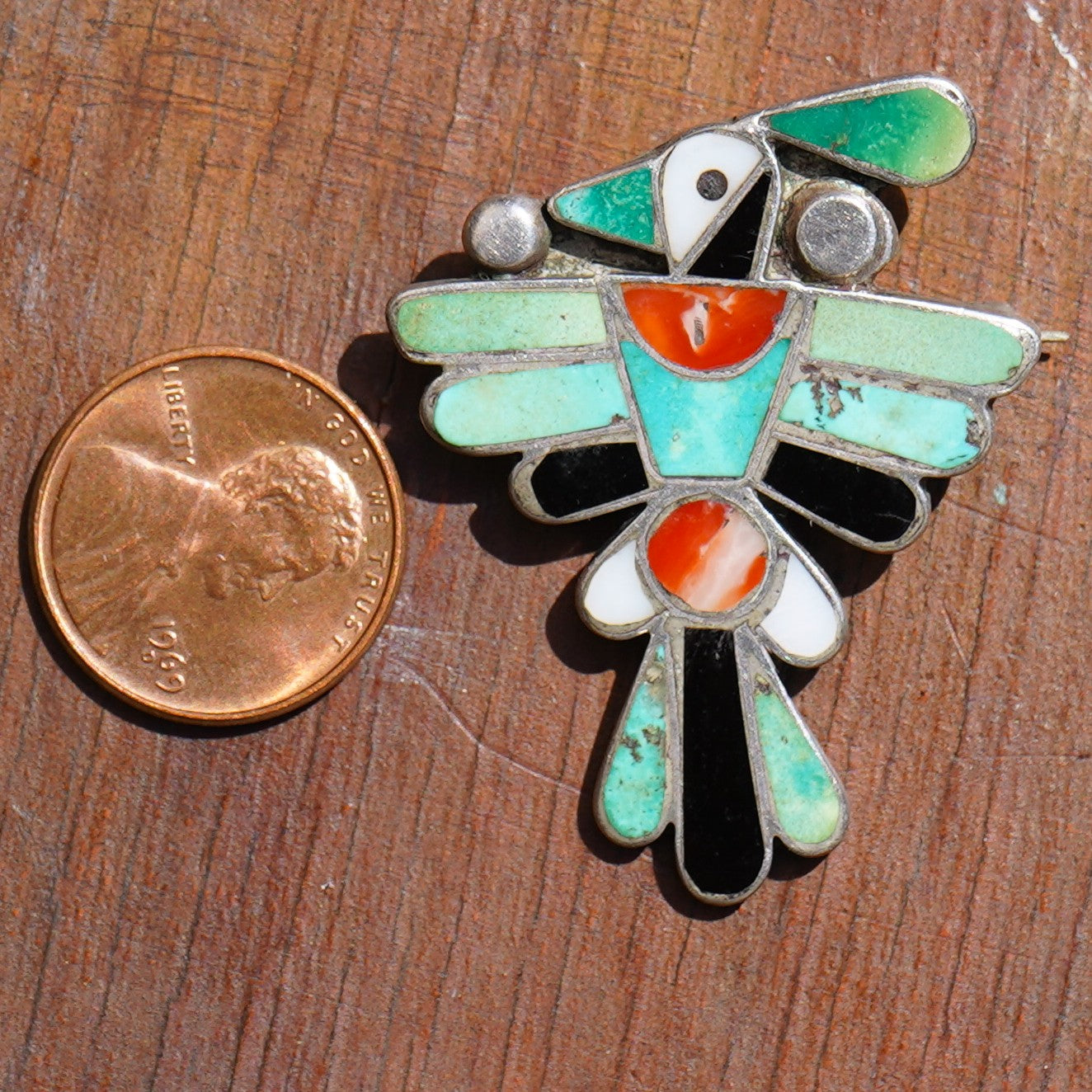 Vintage Sterling Thunderbird Pin