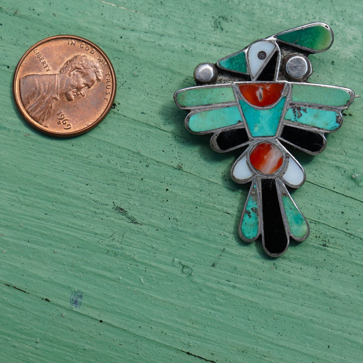Vintage Sterling Thunderbird Pin