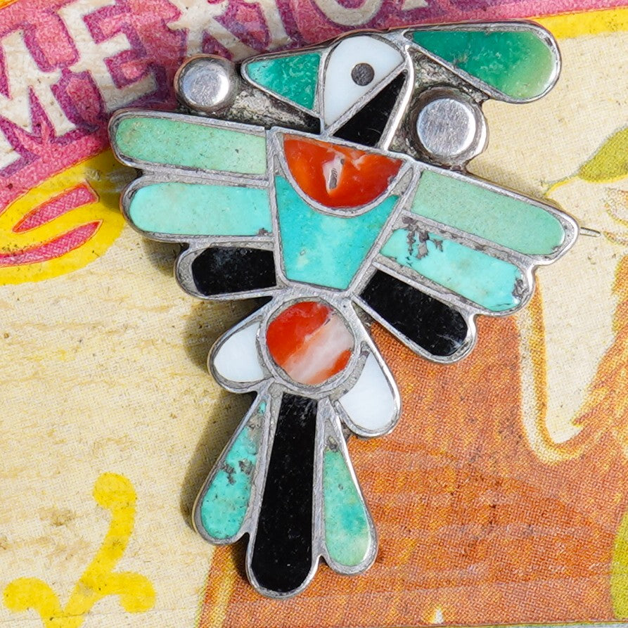 Vintage Sterling Thunderbird Pin