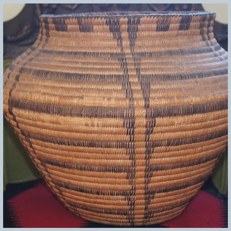 Huge Early Pima Olla Basket