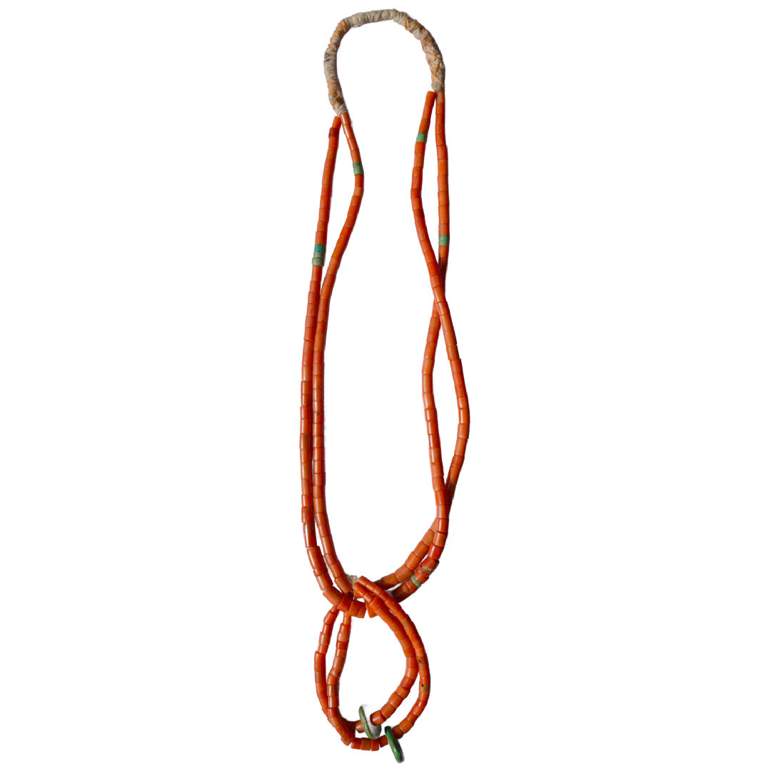 Antique Coral Southwest Style Necklace