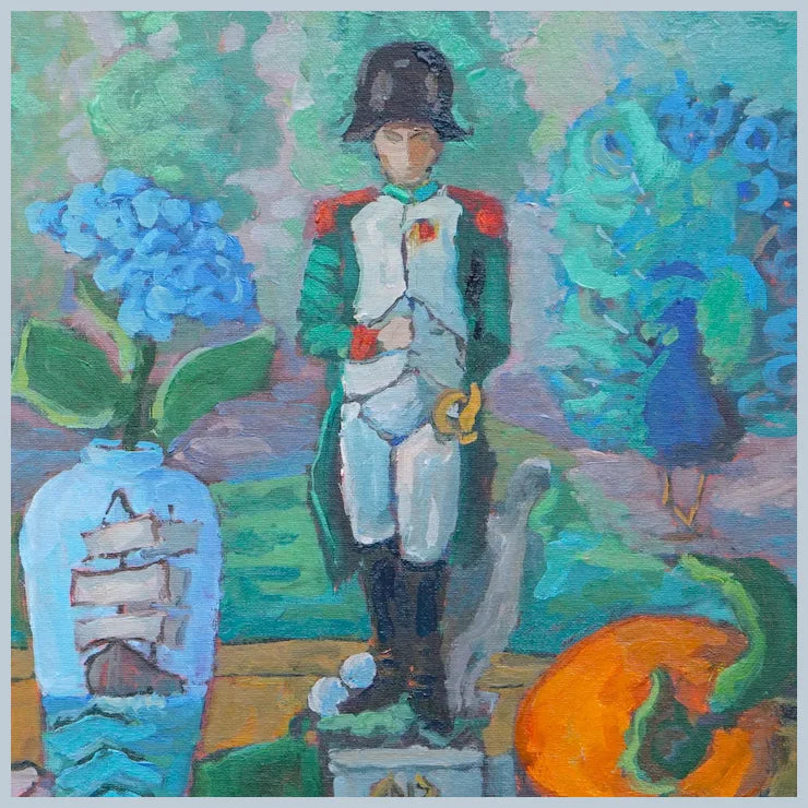 Napoleon Figure Still Life Painting By Rachel Uchizono