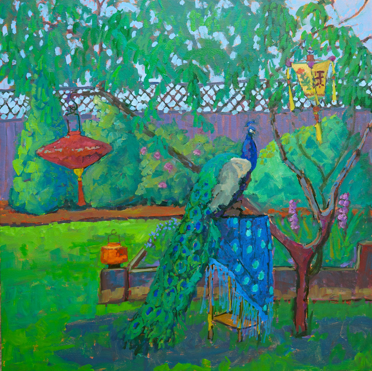 Peacock Painting By Rachel Uchizono
