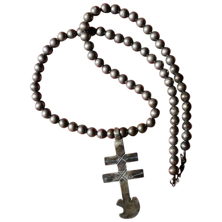 Vintage Double Bar Cross Necklace